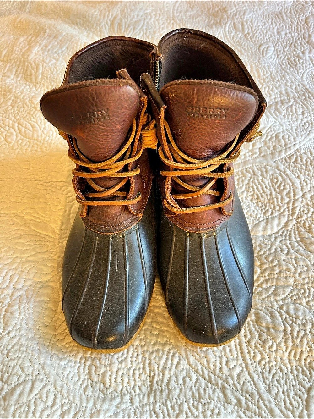 Sperry Saltwater Duck Boot Brown & Black US 9
